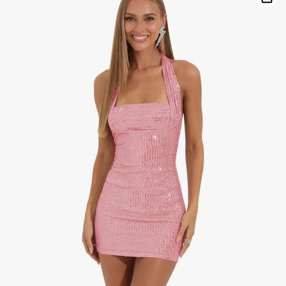 Pink sparkly unused party dress